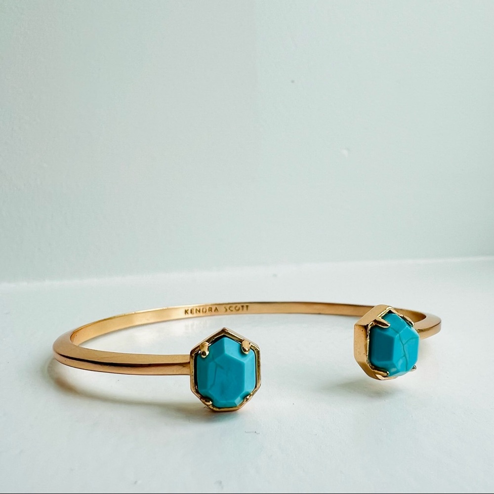 Kendra Scott Rose Gold Turquoise Magnesite Bracelet